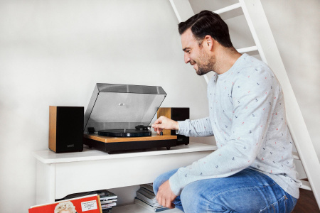 Виниловый проигрыватель Lenco LS-300 Wood