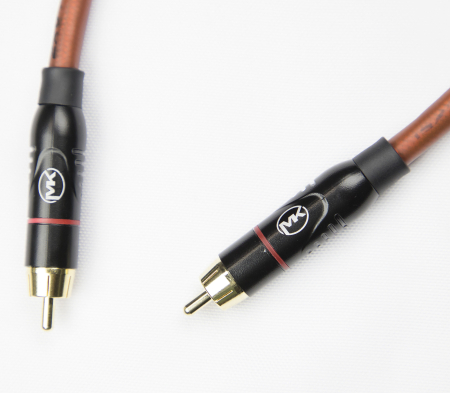 Патч-кабель MUZKABEL RCXMK5BP - 0.3 метра, RCA – RCA (Красное кольцо)